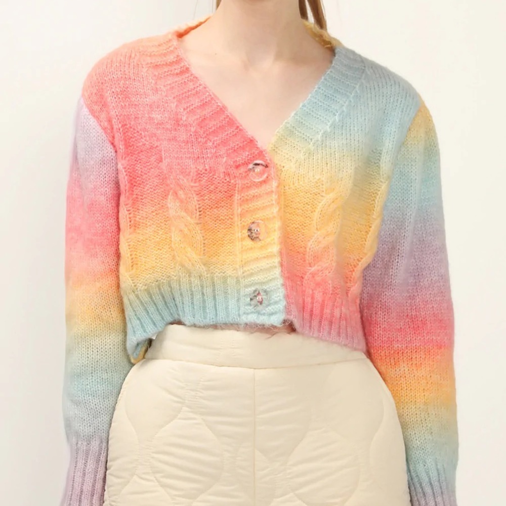 Storets haven rainbow cardigan